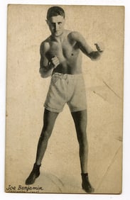 Rare AUTHENTIC Vintage Antique Scarce BOXING Card JOE BENJAMIN