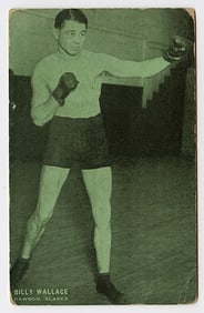 Rare AUTHENTIC Vintage Antique Scarce BOXING Card BILLY WALLACE
