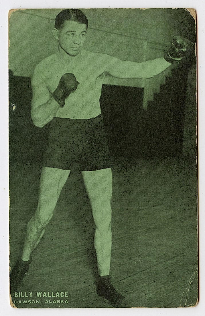 Rare AUTHENTIC Vintage Antique Scarce BOXING Card BILLY WALLACE: The provenance of this lot is from the private collection of the father (inheritance) of it's last owner in FL. This is real original antique card (No a later reproduction) mainly produced during the 