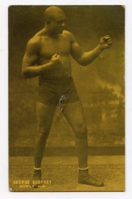 Rare AUTHENTIC Vintage Antique Scarce BOXING Card GEORGE GODFREY