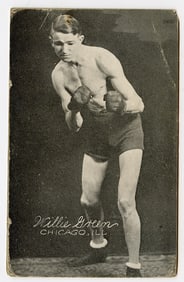 Rare AUTHENTIC Vintage Antique Scarce BOXING Card WILLIE GREEN