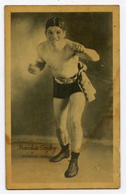 Rare AUTHENTIC Vintage Antique Scarce BOXING Card FRANKIE CONLEY