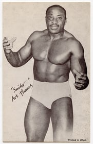 Rare AUTHENTIC Vintage Antique Scarce WRESTLING Card ART THOMAS