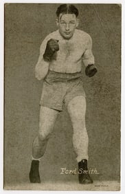 Rare AUTHENTIC Vintage Antique Scarce BOXING Card FORD SMITH