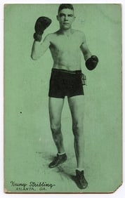 Rare AUTHENTIC Vintage Antique Scarce BOXING Card YOUNG STRIBLING