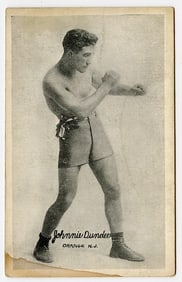 Rare AUTHENTIC Vintage Antique Scarce BOXING Card JOHNNY DUNDEE