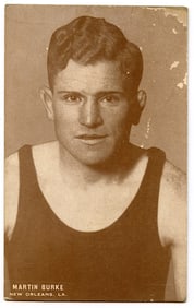 Rare AUTHENTIC Vintage Antique Scarce BOXING Card MARTIN BURKE