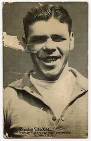 Rare AUTHENTIC Vintage Antique Scarce BOXING Card MICKEY WALKER