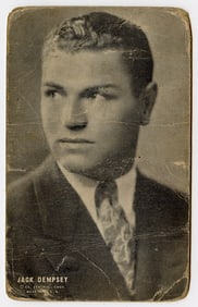 Rare AUTHENTIC Vintage Antique Scarce BOXING Card  JACK DEMPSEY
