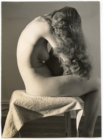 ANDRÉ DE DIENES Vintage Photo 1950s-1960s Nude Study 4" x 3"
