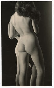 ANDRÉ DE DIENES Vintage Photo 1950s-1960s Nude Study 3.75" x 2.5"