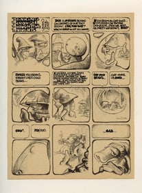 Vintage Original Print Lithograph VAUGHN BODE, 1968/69