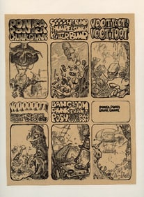 Vintage Original Print Lithograph VAUGHN BODE, 1968/69