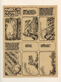 Vintage Original Print Lithograph VAUGHN BODE, 1968/69