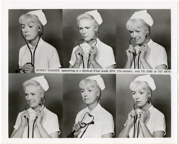 BUNNY YEAGER Vintage Pin Up ORIGINAL PHOTO