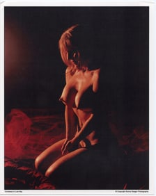 BUNNY YEAGER Vintage Pin Up Litho LOW KEY NUDE