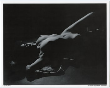 BUNNY YEAGER Vintage Pin Up Litho LOW KEY NUDE