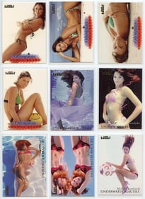Set of 9 Vintage Collectors Trade Cards Pin Up Females