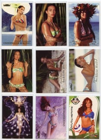 Set of 9 Vintage Collectors Trade Cards Pin Up Females