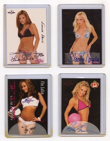 Set of 4 Vintage Collectors Trade Cards Pin Up Females