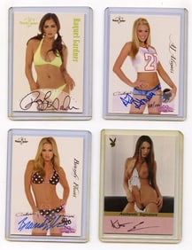 Set of 4 Vintage Collectors Trade Cards Pin Up Females