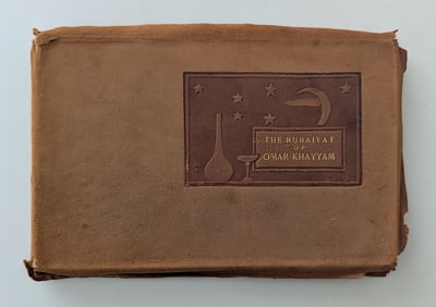 1908 Rubaiyat of Omar Khayyam Elbert Hubbard & Roycrofters! Art Noveau! Leather!