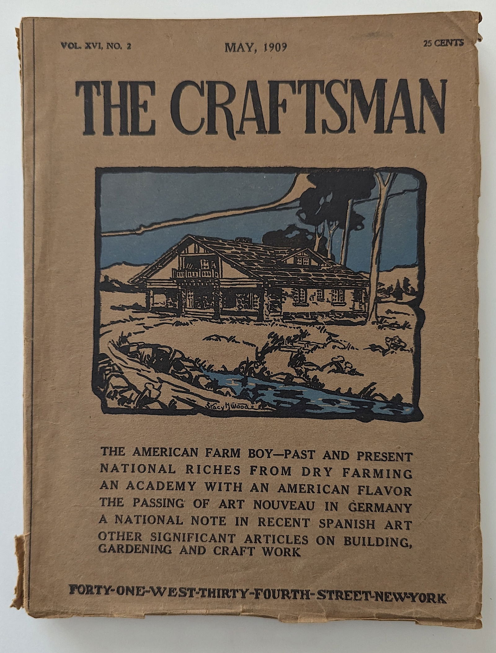 Gustav Stickley Craftsman Magazine, May 1909: This lot comes from the estate of a dedicated collector during many years. Her collection has been meticulously stored since its acquisition. Several of her collectibles have been acquired in the past