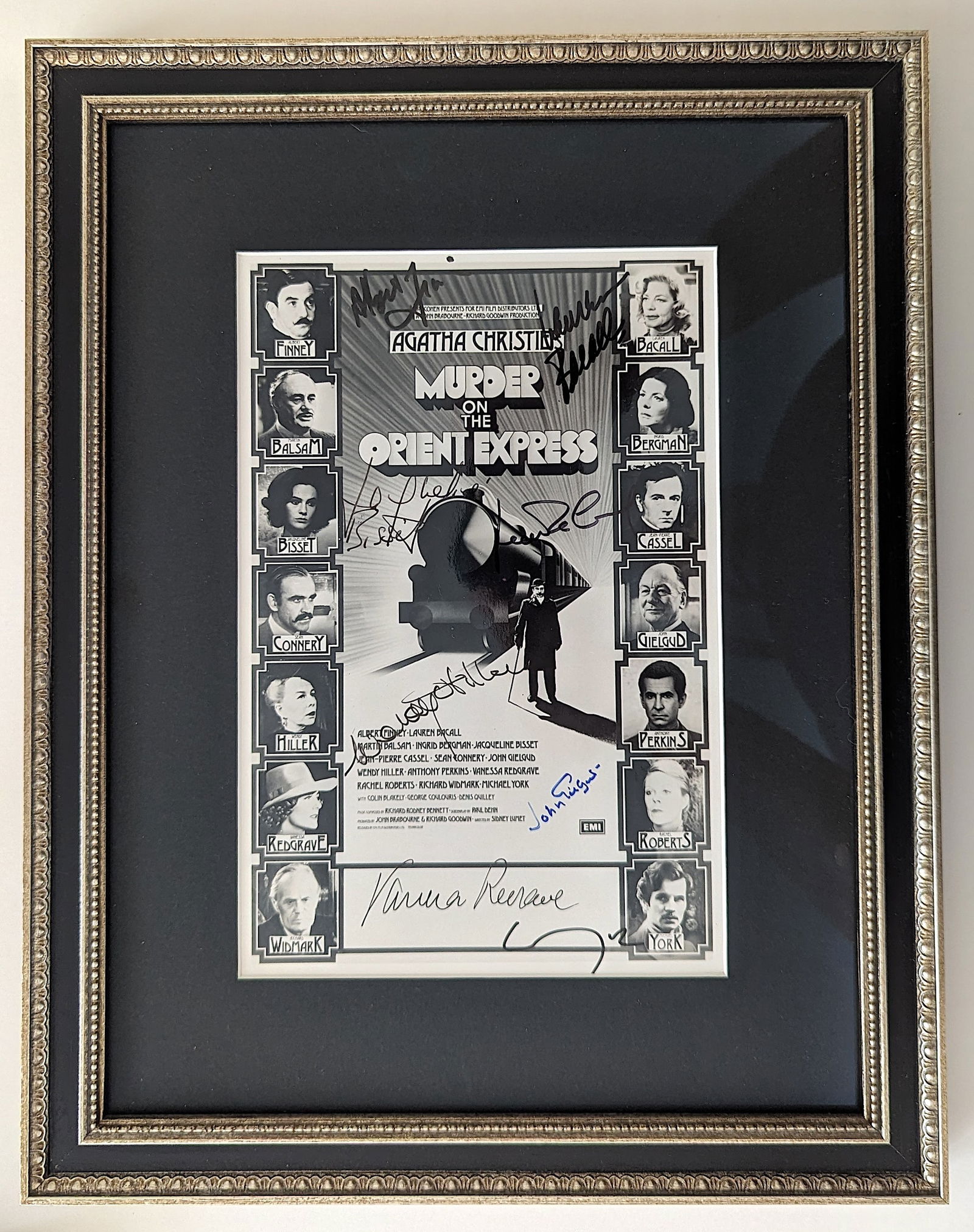 Framed Poster Murder on the Orient Express AUTOGRAPHED (1 of 4)