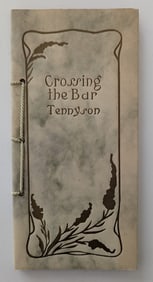Vintage Booklet Poetry Crossing The Bar by Alfred Jennyson - in Box