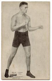 Rare AUTHENTIC Vintage Antique Scarce BOXING Card GENE TUNNEY