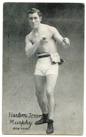 Rare AUTHENTIC Vintage Antique Scarce BOXING Card HARLEM TOMMY