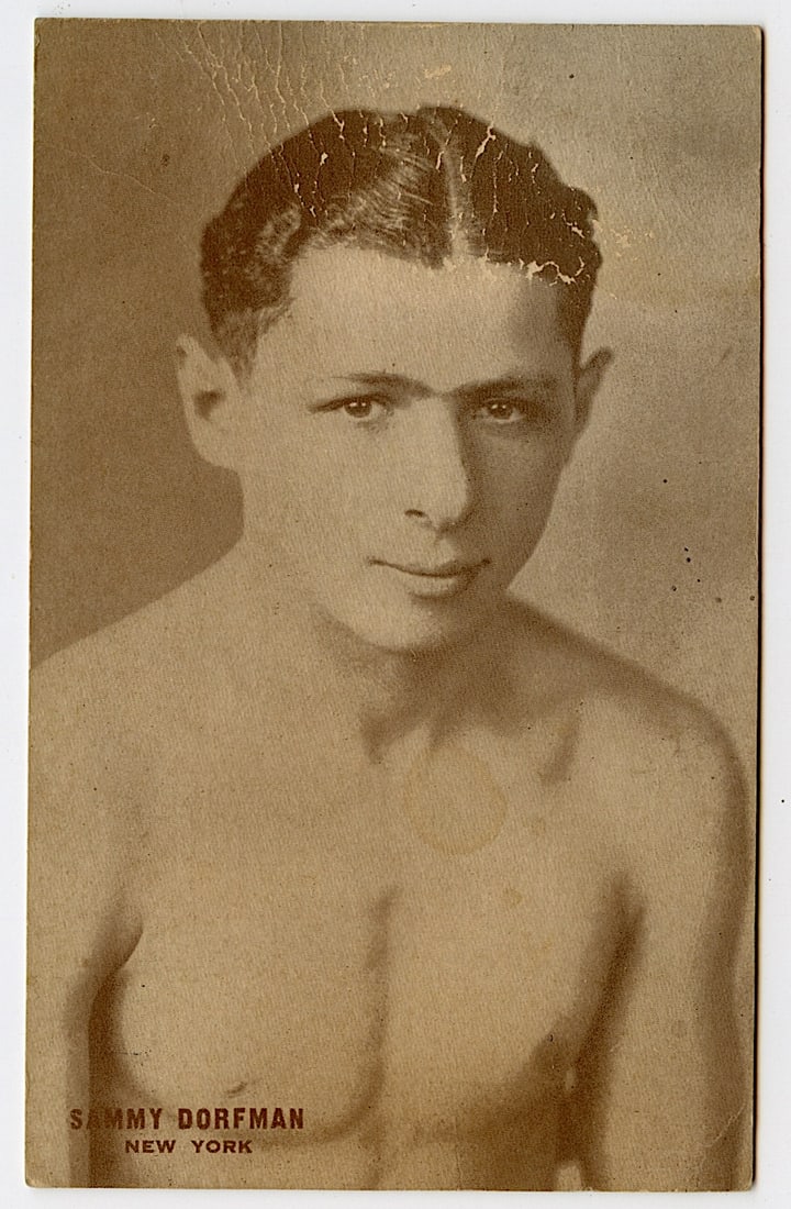 Rare AUTHENTIC Vintage Antique Scarce BOXING Card SAMMY DORFMAN: The provenance of this lot is from the private collection of the father (inheritance) of it's last owner in FL. This is real original antique card (No a later reproduction) mainly produced during the 