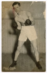 Rare AUTHENTIC Vintage Antique Scarce BOXING Card PAUL DOYLE