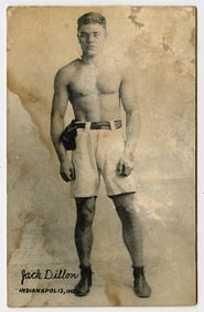 Rare AUTHENTIC Vintage Antique Scarce BOXING Card JACK DILLON