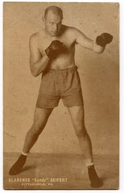 Rare AUTHENTIC Vintage Antique Scarce BOXING Card SANDY SEIFERT
