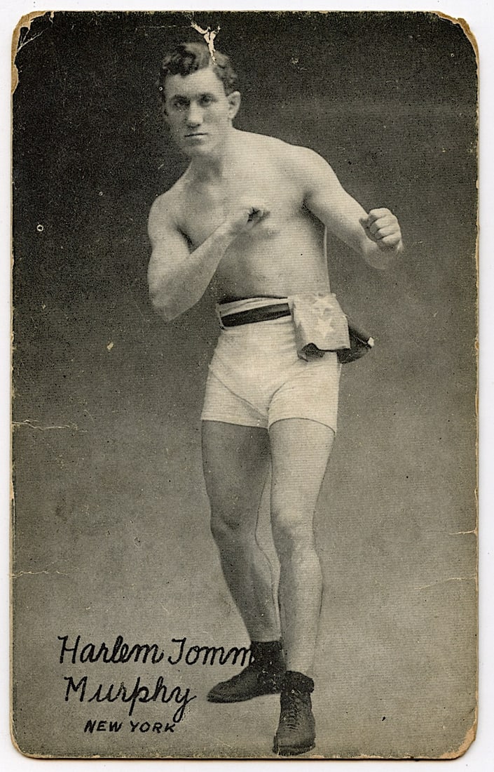 Rare AUTHENTIC Vintage Antique Scarce BOXING Card HARLEM TOMMY (1 of 2)