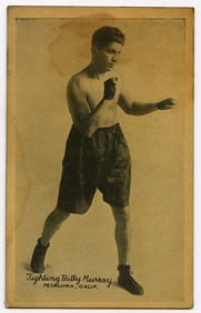 Rare AUTHENTIC Vintage Antique Scarce BOXING Card BILLY MURRAY