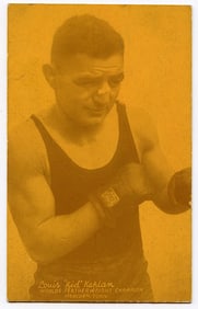 Rare AUTHENTIC Vintage Antique Scarce BOXING Card LOUIS KID KAPLAN