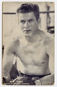 Rare AUTHENTIC Vintage Antique Scarce BOXING Card GENE TUNNEY