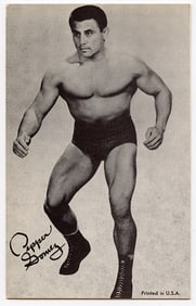 Rare AUTHENTIC Vintage Antique Scarce WRESTLING Card PEPPER GOMEZ