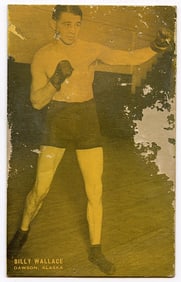 Rare AUTHENTIC Vintage Antique Scarce BOXING Card BILLY WALLACE