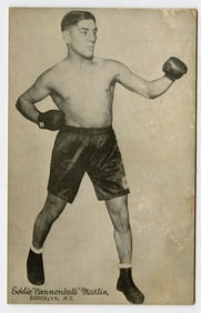 Rare AUTHENTIC Vintage Antique Scarce BOXING Card EDDIE CANNONBALL
