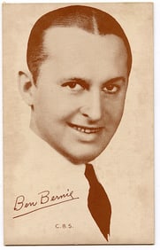 Rare AUTHENTIC Vintage Antique Scarce SPONSOR Card BEN BERNIE