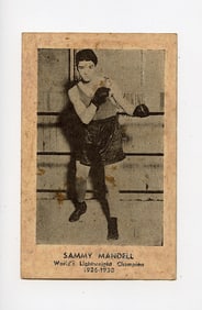 AUTHENTIC Vintage Antique SIGNED (?) BOXING Card JOE GANS
