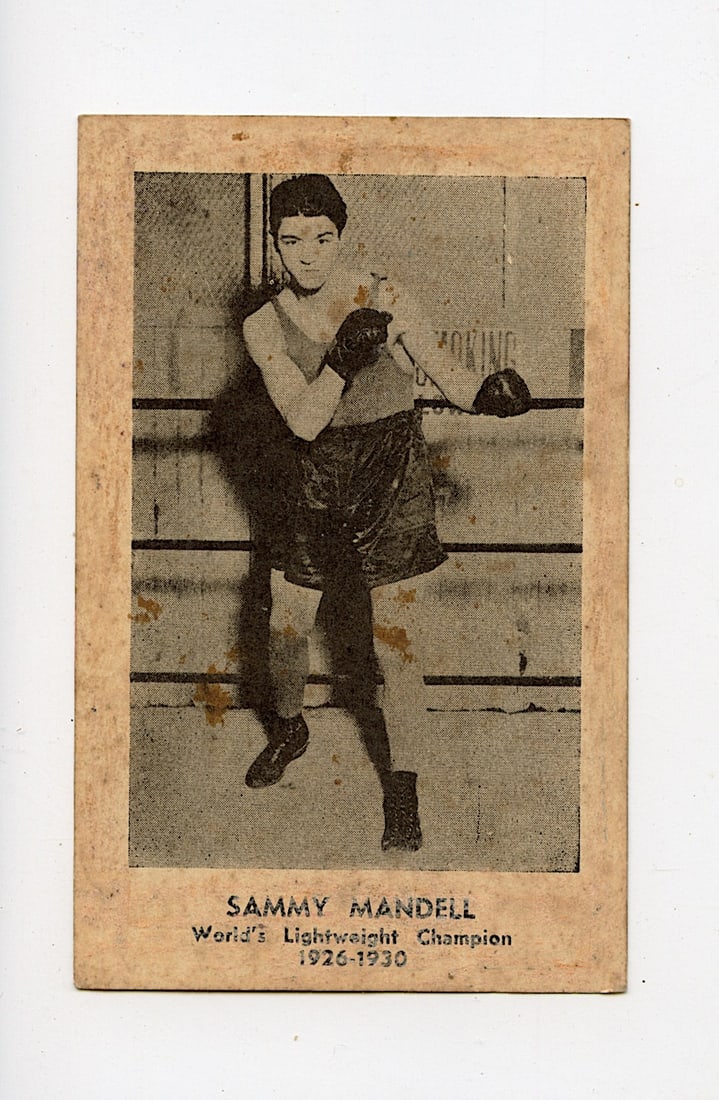 AUTHENTIC Vintage Antique SIGNED (?) BOXING Card JOE GANS (1 of 2)