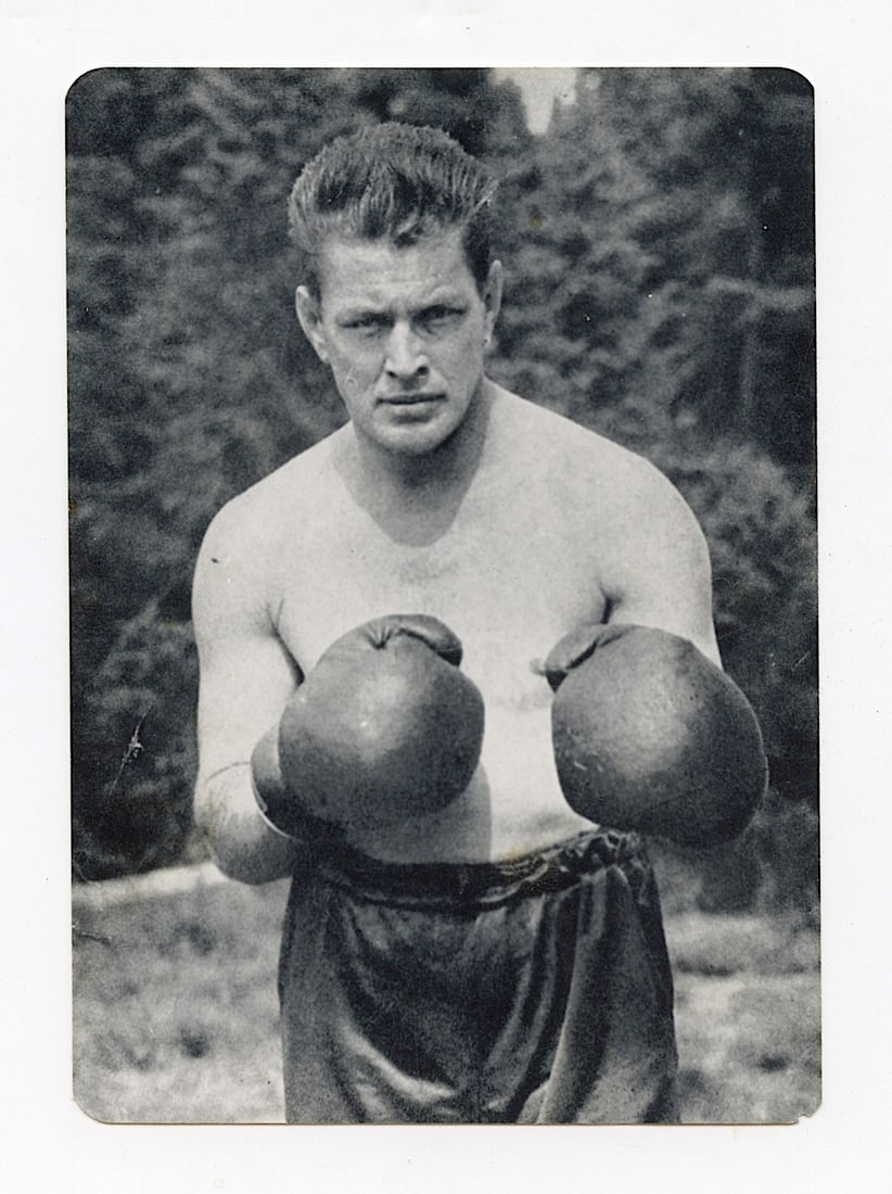 Rare Kodak Paper PHOTO BOXING GENE TUNNEY, 1926: The provenance of this lot is from the private collection of the father (inheritance) of it's last owner in FL. This is real original antique card (No a later reproduction) mainly produced during the 
