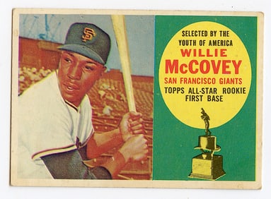 1960 Topps Baseball Card #316 Willie McCovey Rookie