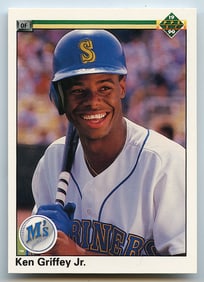 Vintage Baseball ERROR (spelling) Card 1990 Upper Deck Ken Griffey Jr