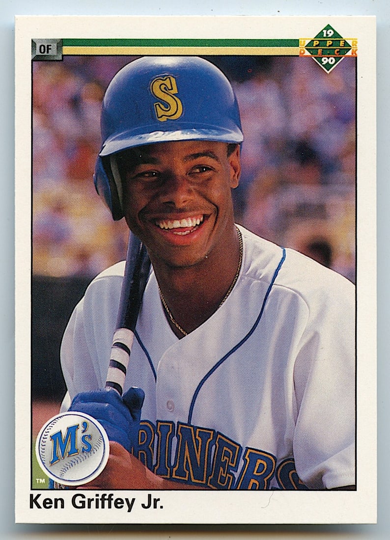 Vintage Baseball ERROR (spelling) Card 1990 Upper Deck Ken Griffey Jr: Baseball Card. Provenance from a PBC Collector. We have included quality images to show it's actual condition. This lot is located in Boca Raton, Fl and its shipment will be made directly by Arteliste
