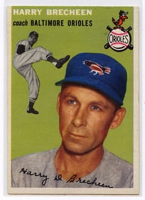 Vintage Baseball Card 1954 Topps 203 Harry Brecheen CO